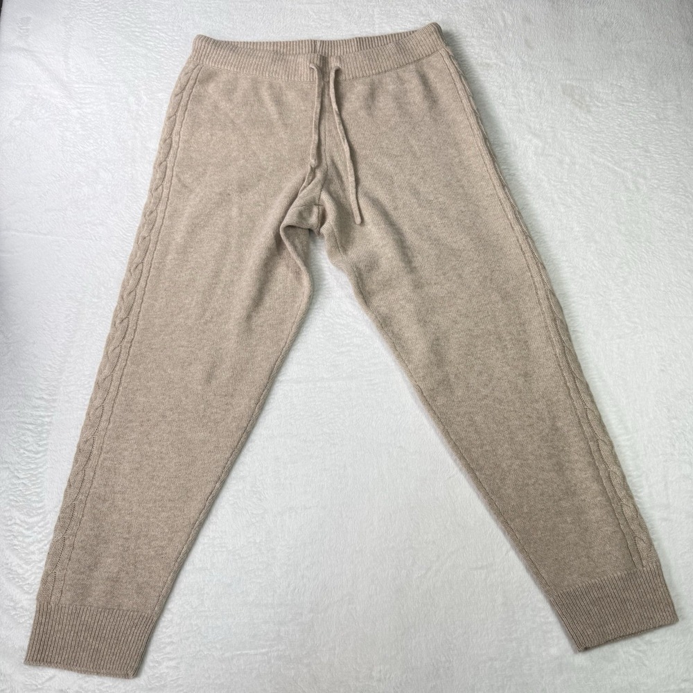 Haven Well Within Set Sweater Pants Womens Large* Oatmeal Suit Luxury Cashmere - Picture 12 of 16